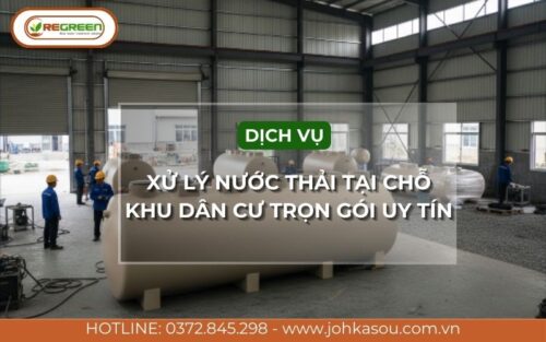 Dịch vụ thi công hệ thống xử lý nước thải tại chỗ khu dân cư