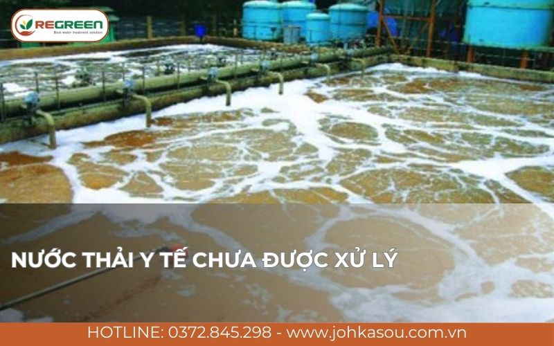 Đặc tính nước thải y tế chưa qua xử lý.